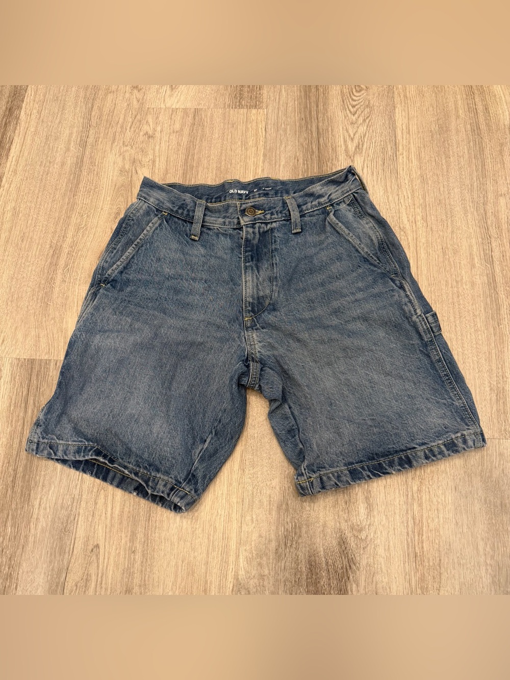 Old Navy Workwear Carpenter Denim Shorts Size 28 100% Cotton
